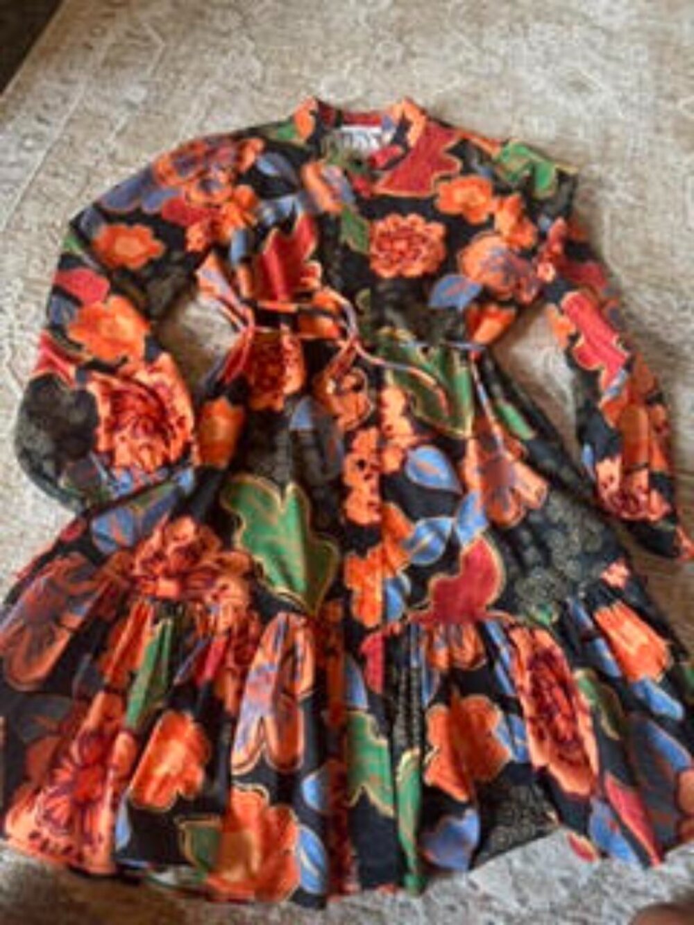 Women's AVARA Long Sleeve Fall Floral Dress Size Small